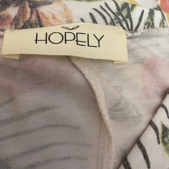 NWT HOPELY White FLORAL WOMEN'S  V-NECK Bohemian BLOUSE Small - Picture 4 of 5
